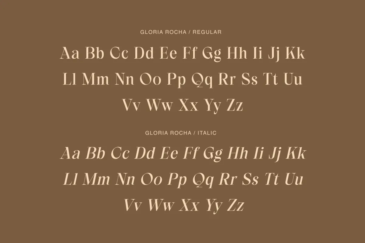 Gloria Rocha - Elegant Glamour Serif Font