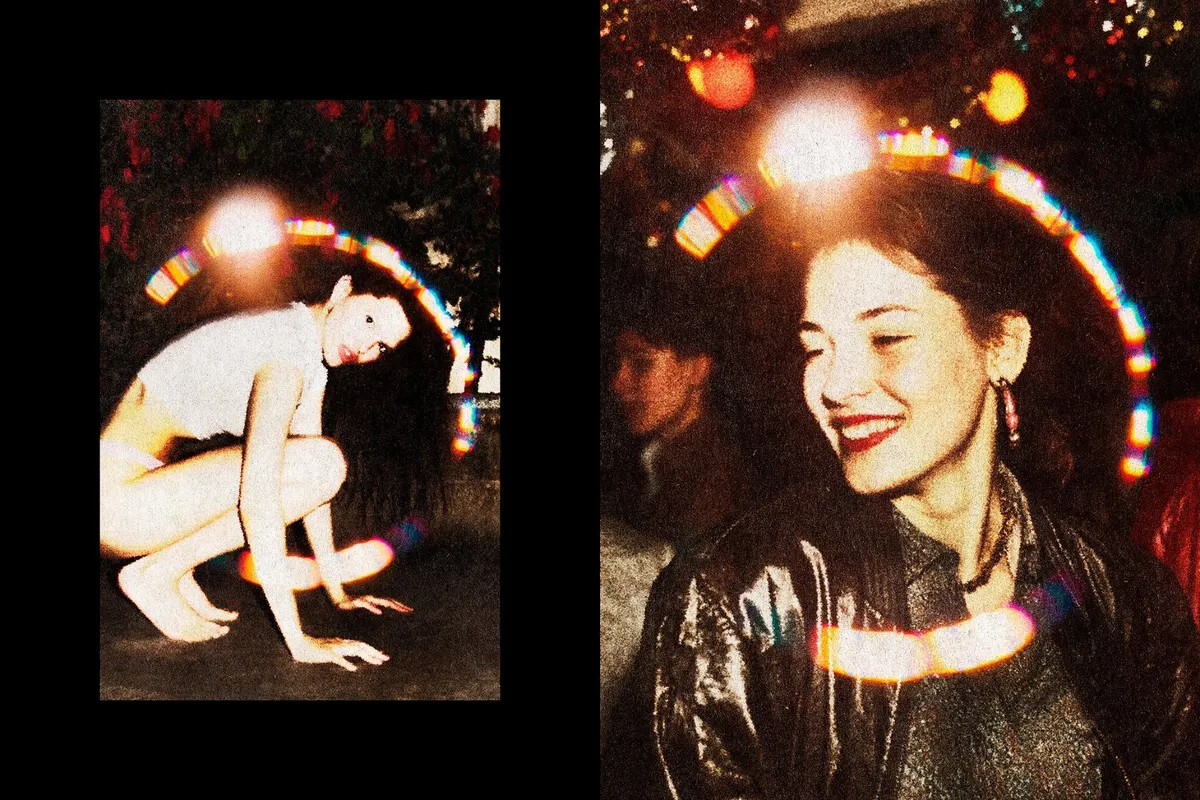 Retro Aura Leak Photo Effect