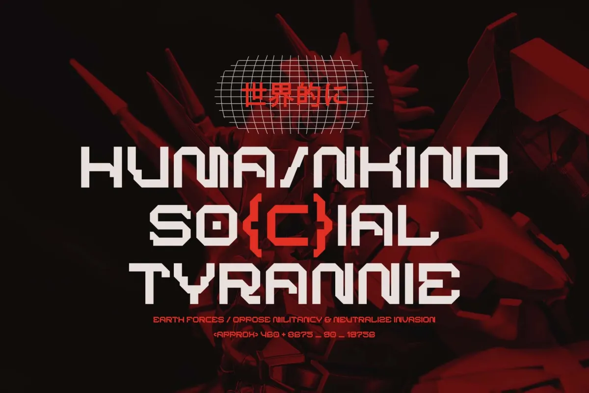 BARKMO36 - Futuristic Sci-fi Techno Font