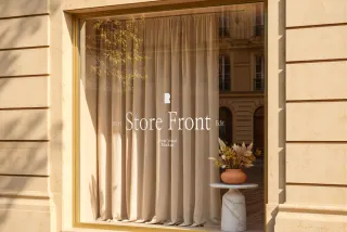 Elegant Storefront Mockup