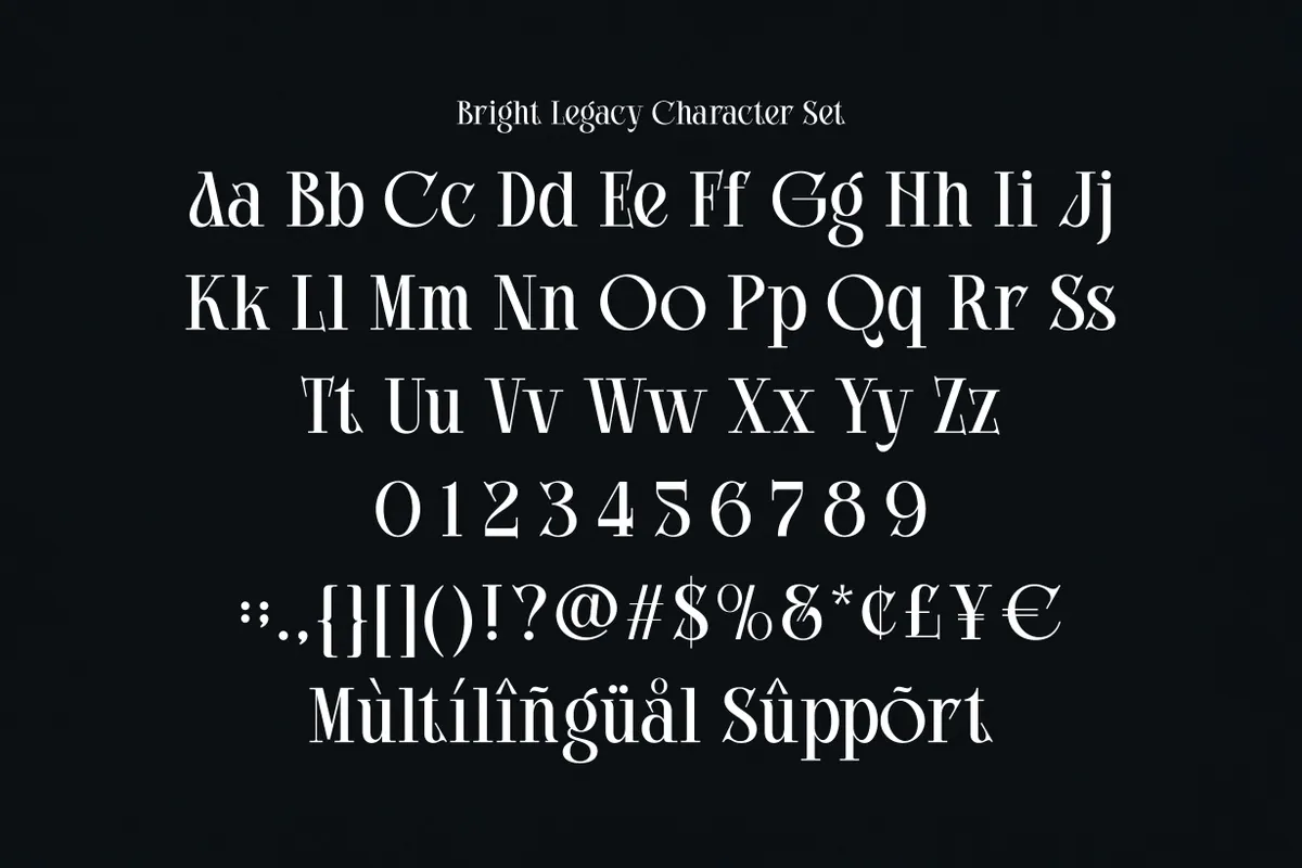 Bright Legacy - Luxury Serif Font Family