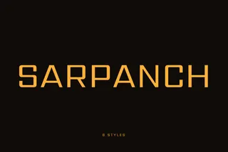 Sarpanch - Industrial Font Family