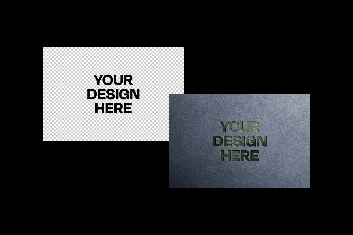 Metallic Debossed Mockup
