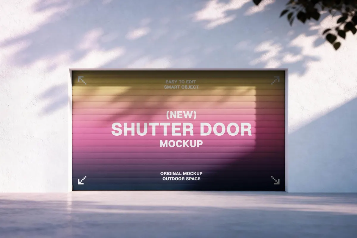 Shutter Door Mockup