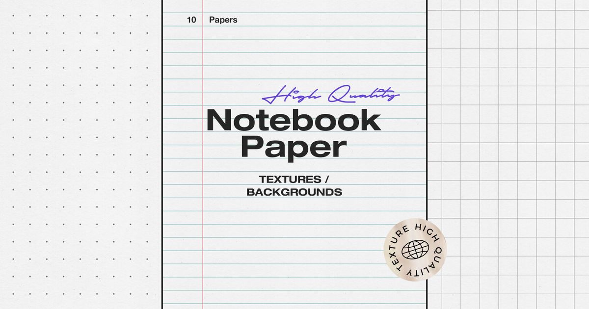 Notebook Paper Backgrounds | Pixelbuddha