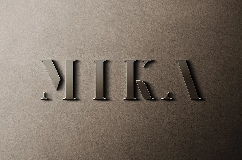 Brown Metal Sign Mockup