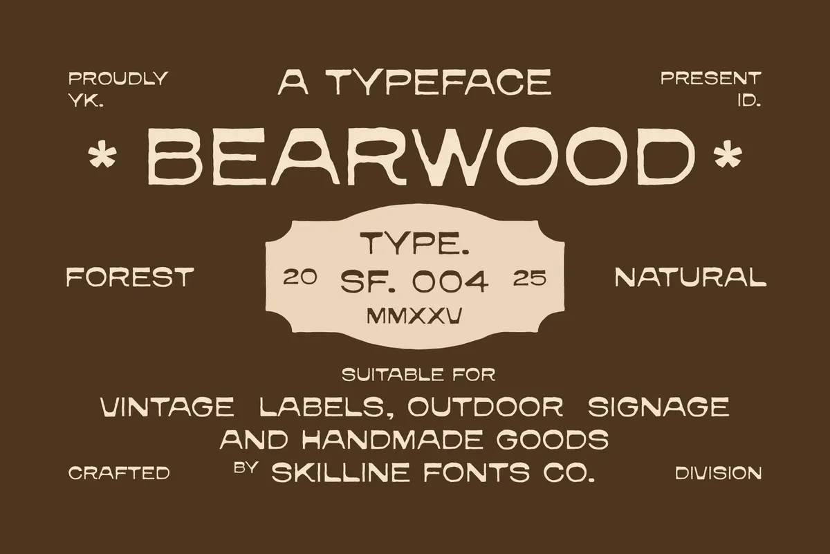 Bearwood - Forest Inspired Typeface