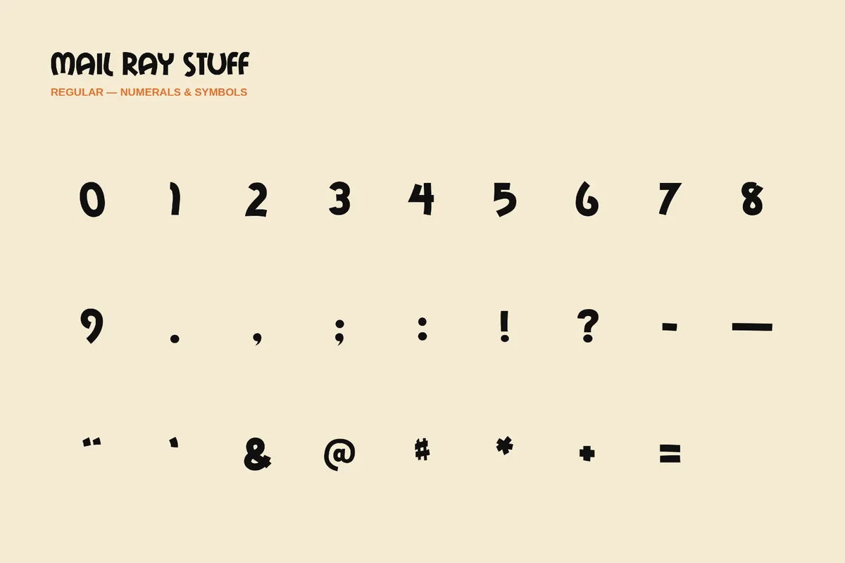 Mail Ray Stuff - Cartoon Font