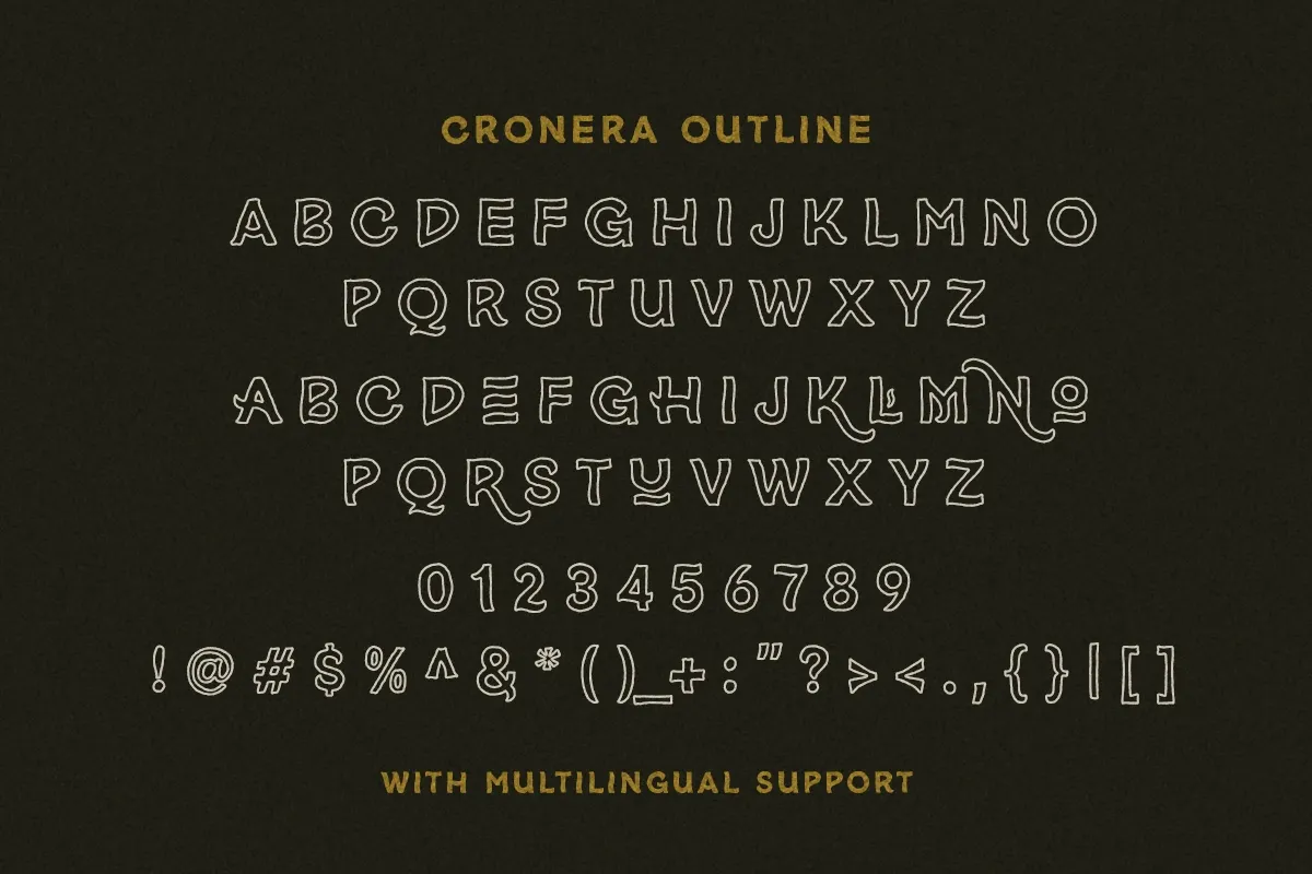 Cronera - Vintage Display Font