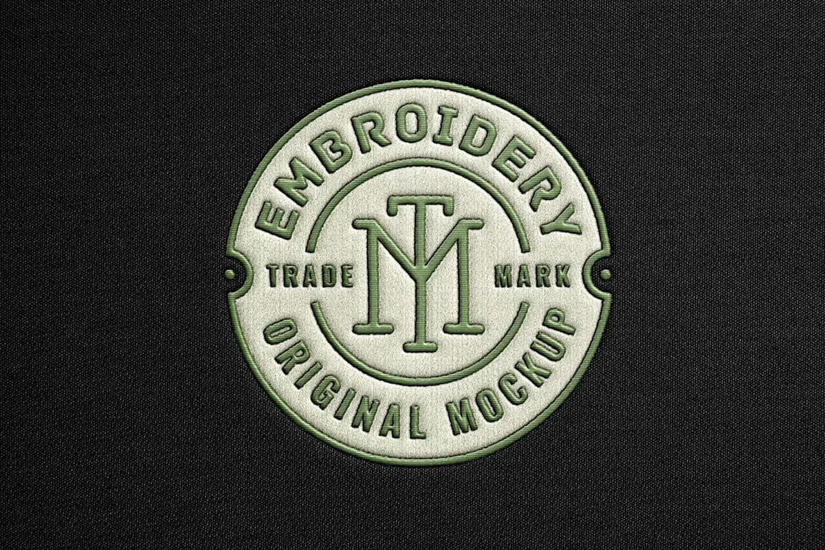 Embroidered Apparel Logo Mockup