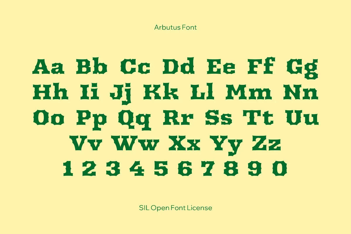Arbutus Font