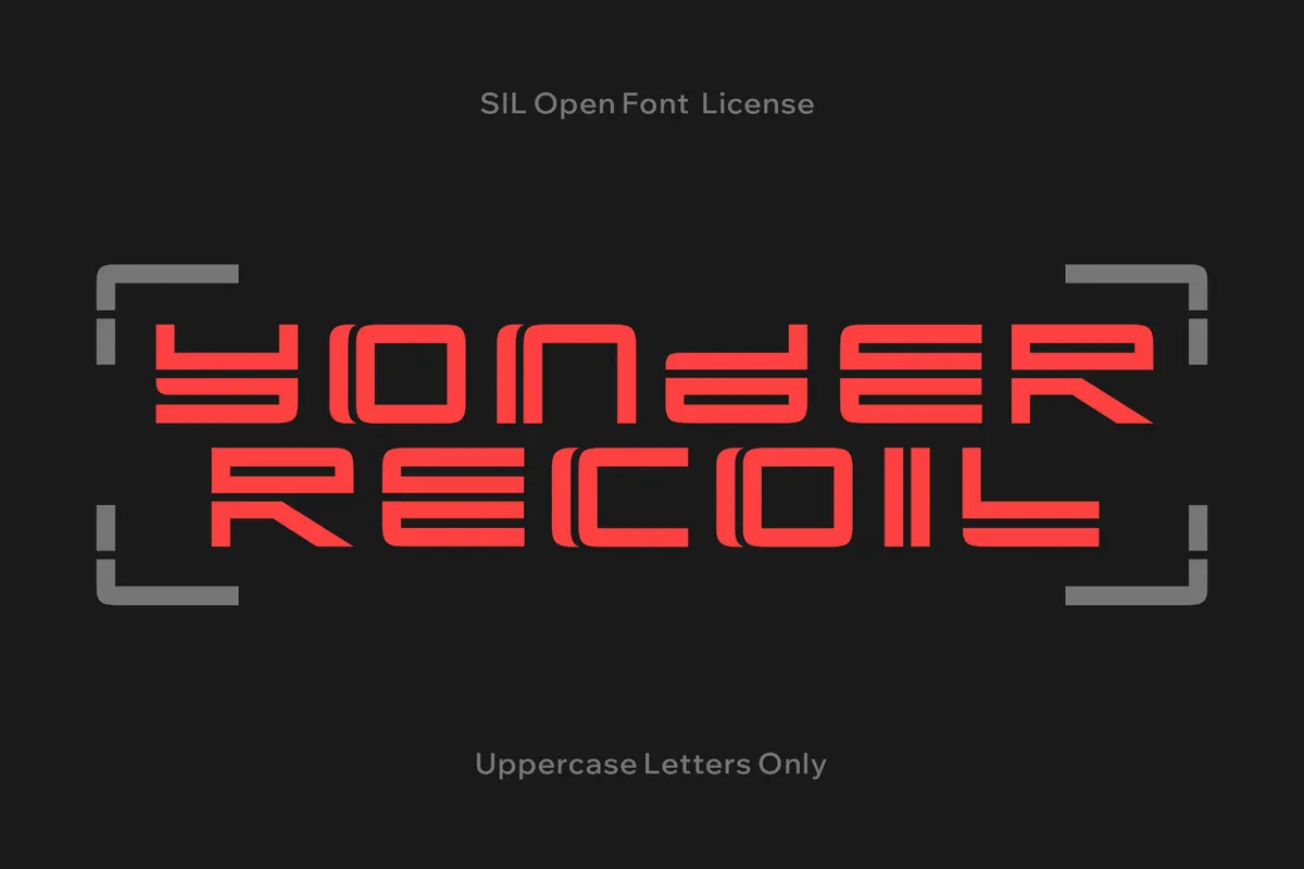 Yonder Recoil - Sci-Fi Font