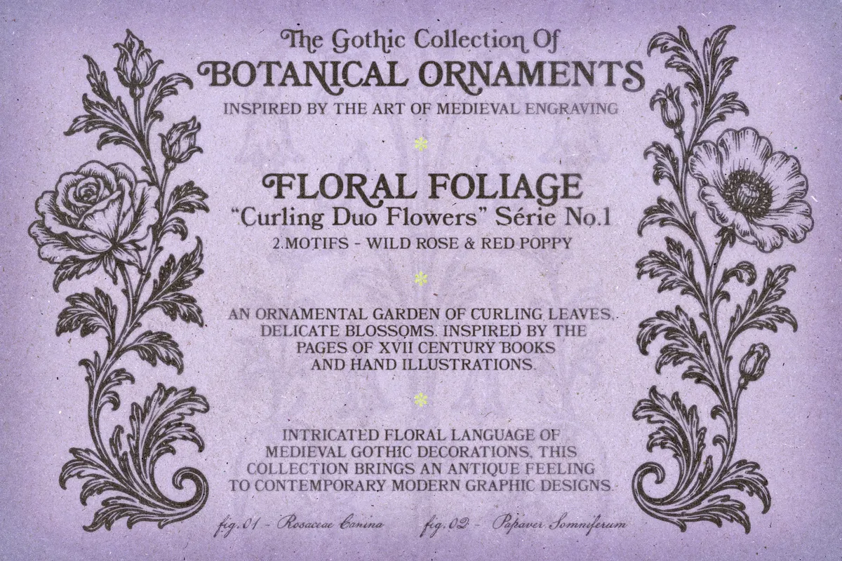 Floral Gothic Ornaments