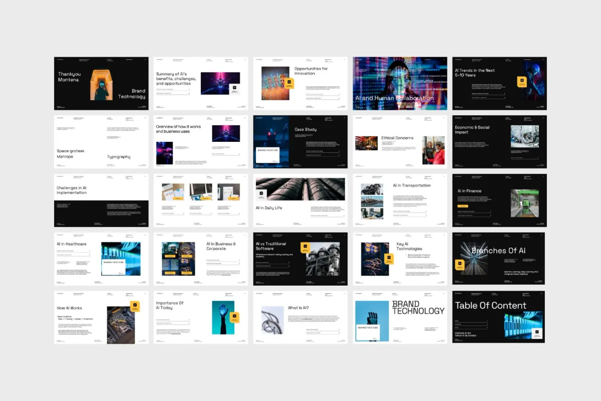 Montena - Brand AI Technology Google Slides