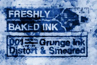 Grunge Ink Drops Distort Effect