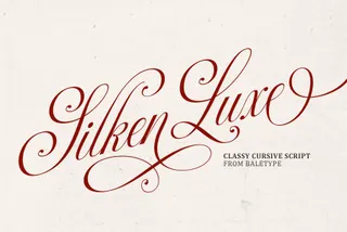 Silken Luxe - Classy Cursive Script Font