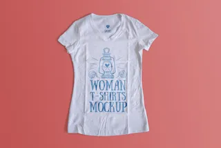Woman T-Shirt Mockup