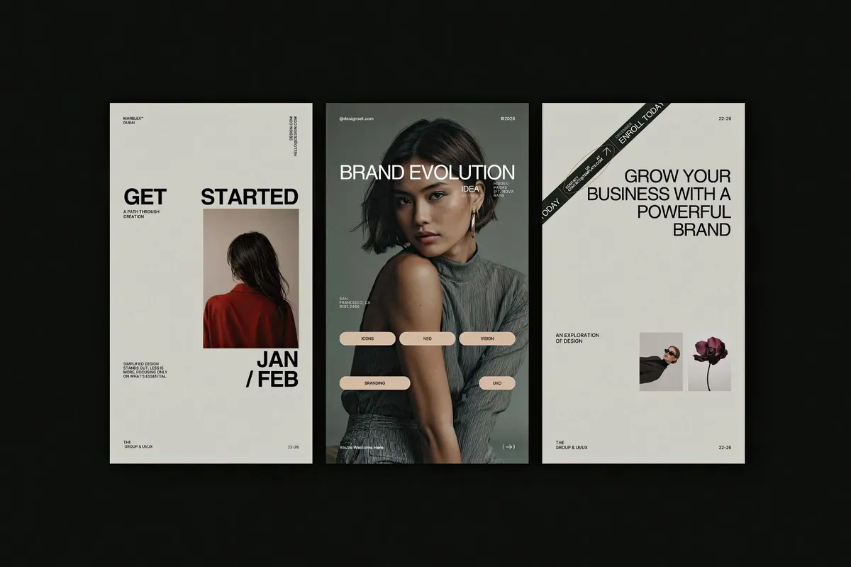 ZAVI Instagram Post & Story Canva Templates for Canva Vol.3