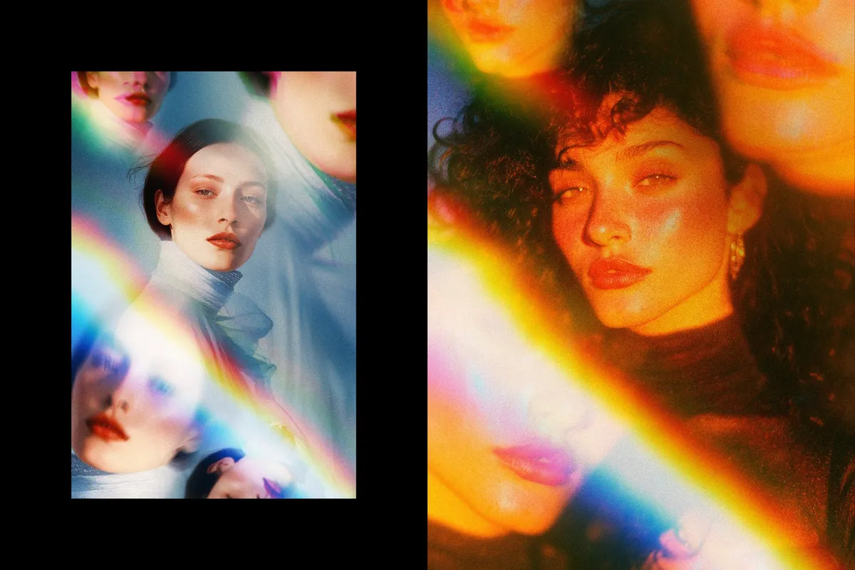 Prismatic Mirror Photo Effect