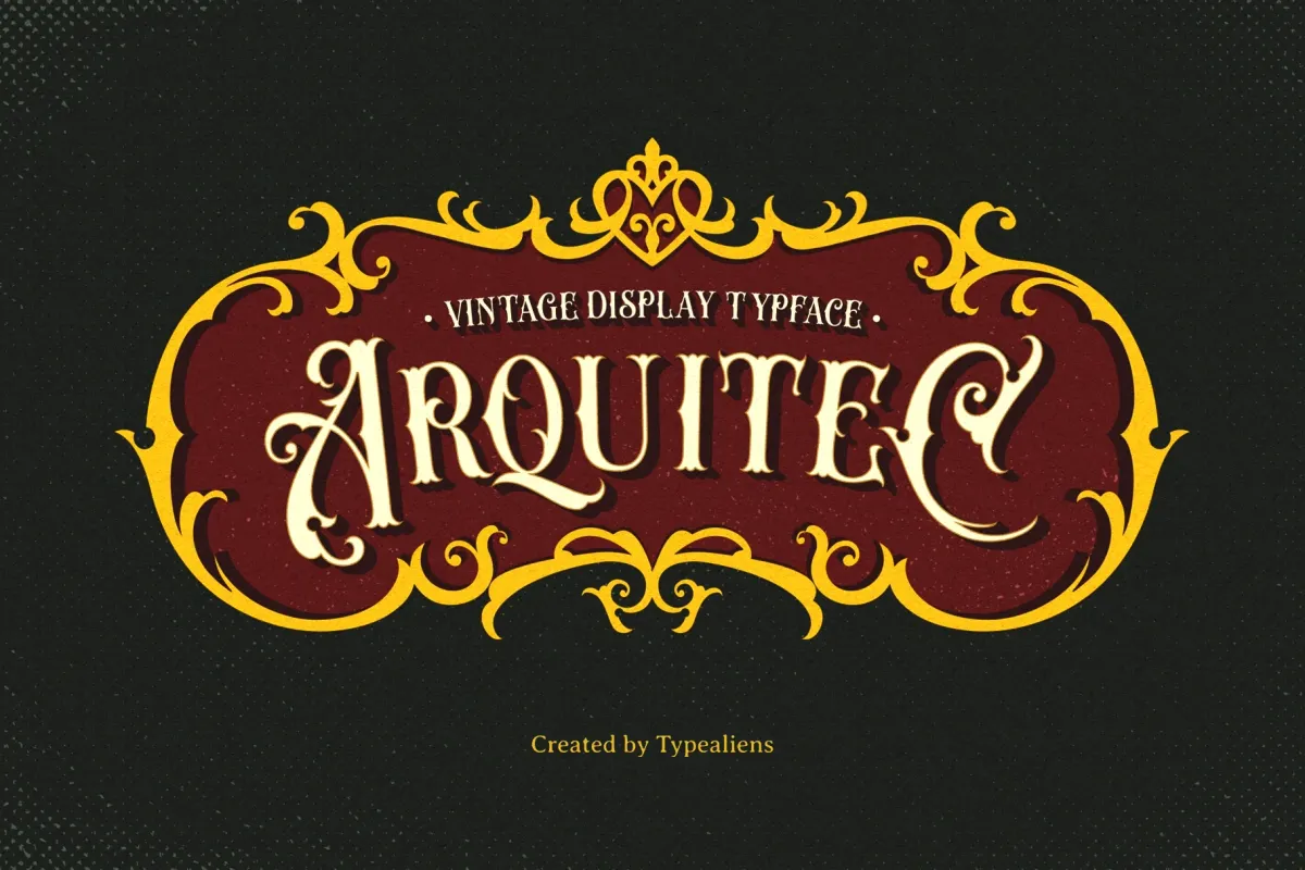 Arquitec — Vintage Display Font