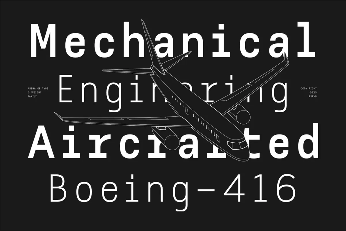 AOT Serial Mono - Modern Monospaced Font