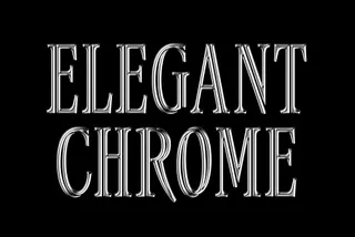 Elegant Chrome Text Effect