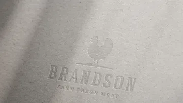 Letterpress Logo Mockup