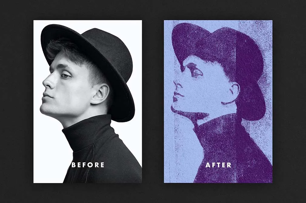 Ink Distortion Poster Effect