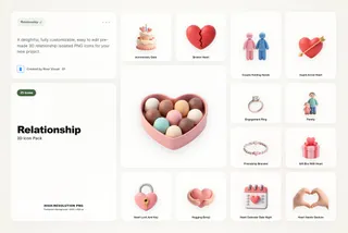 3D Relationship Icons