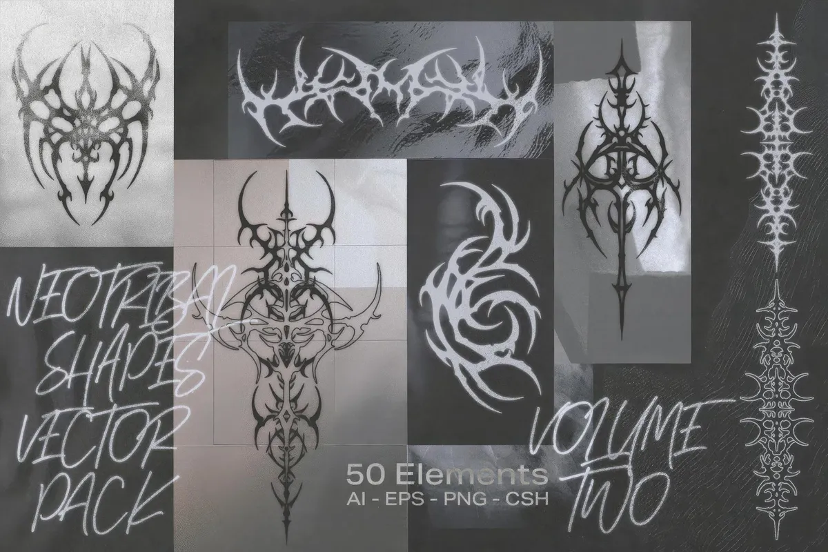 Neotribal Shapes Vector Pack