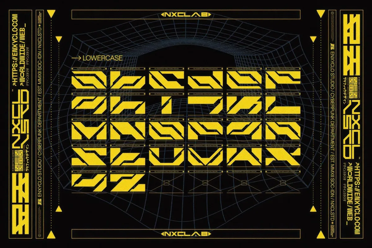 NCL Raxor — Futuristic Cyberpunk Font