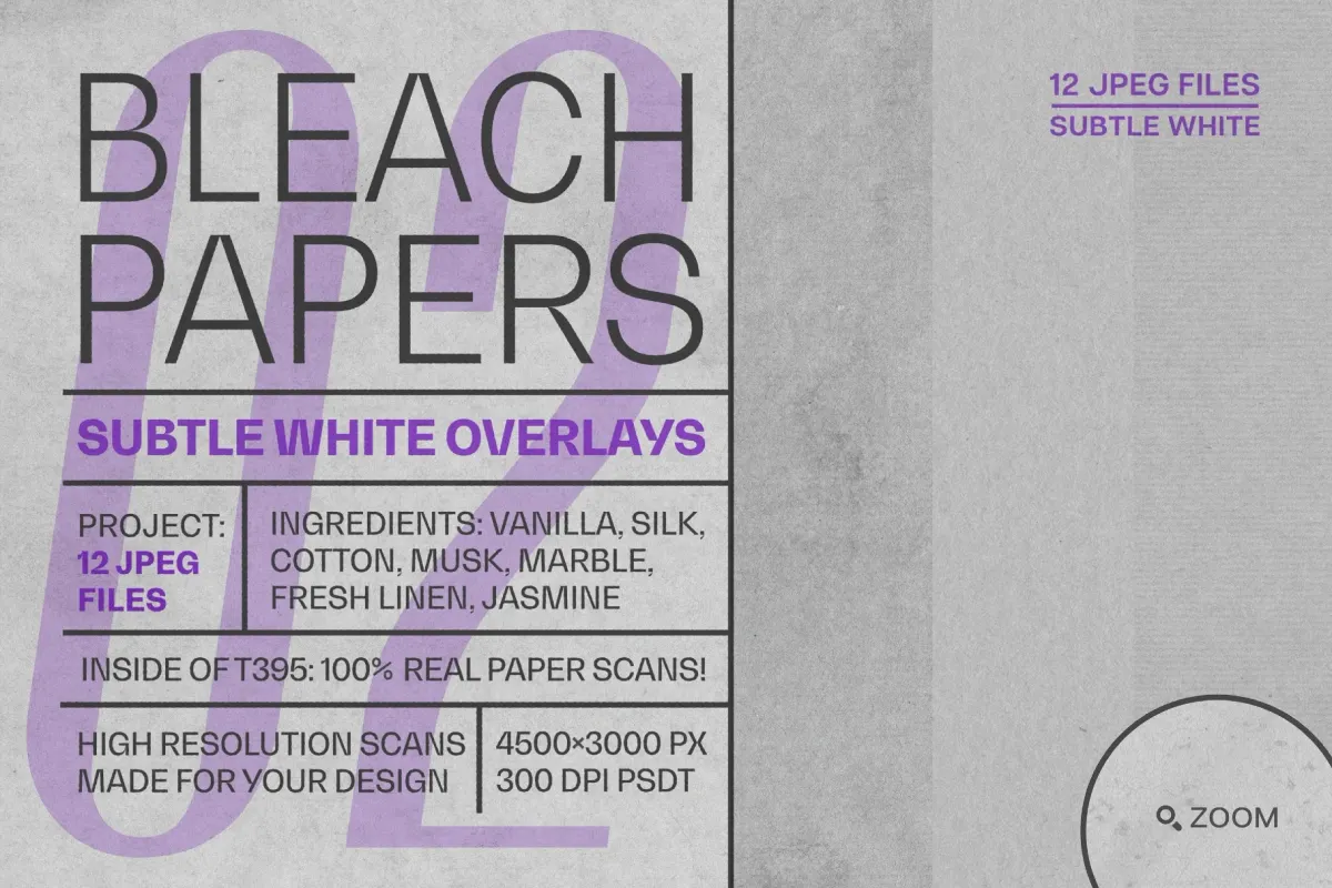 Bleached Paper Textures Collection