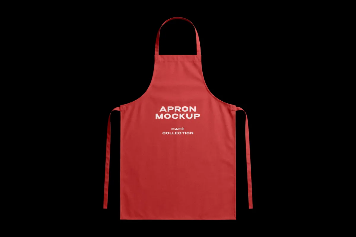 Flat-Lay Apron Mockup