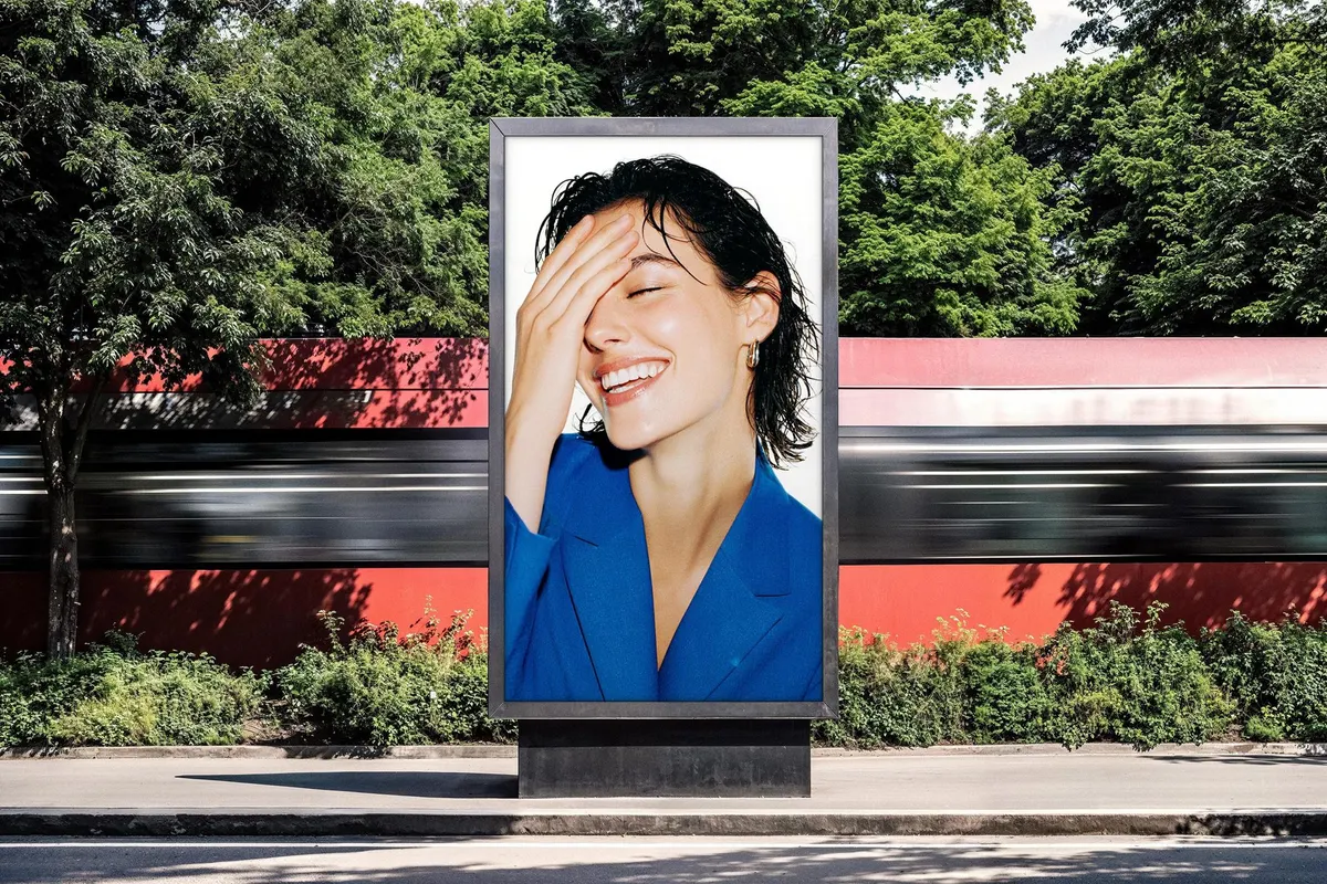 Train Station Vertical Screen Mockup