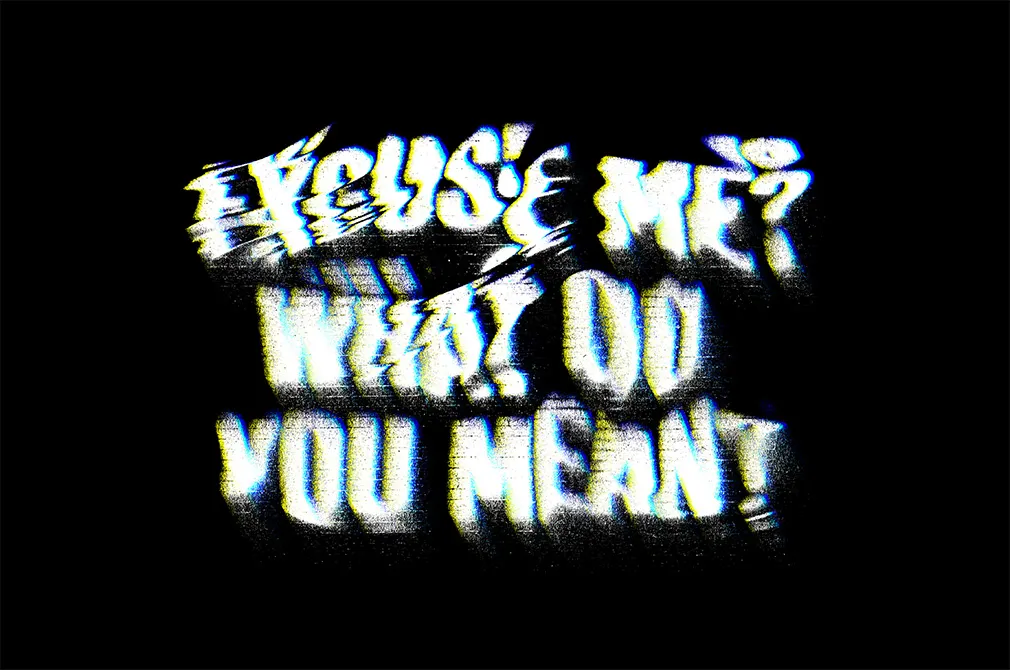 Distortion Text Effect