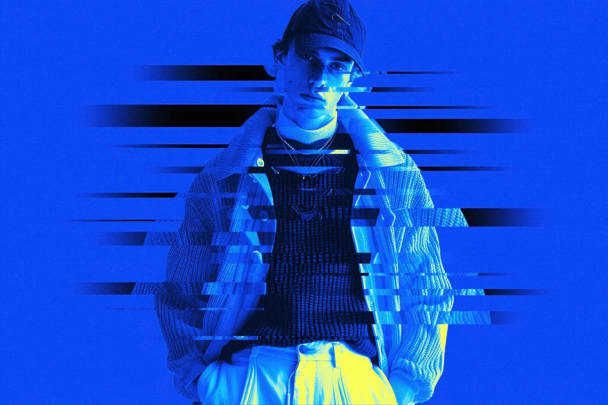 Glitch Duotone Photo Effect