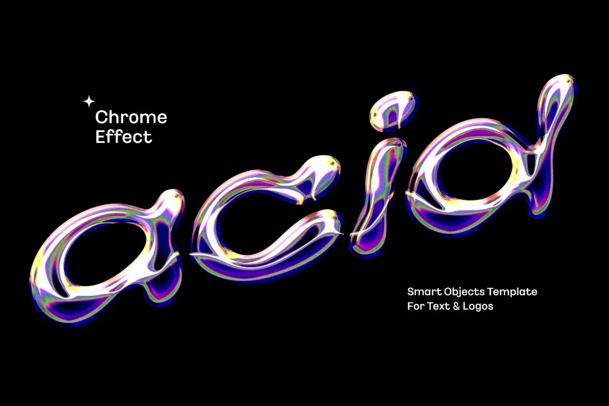 Chrome Text Effect