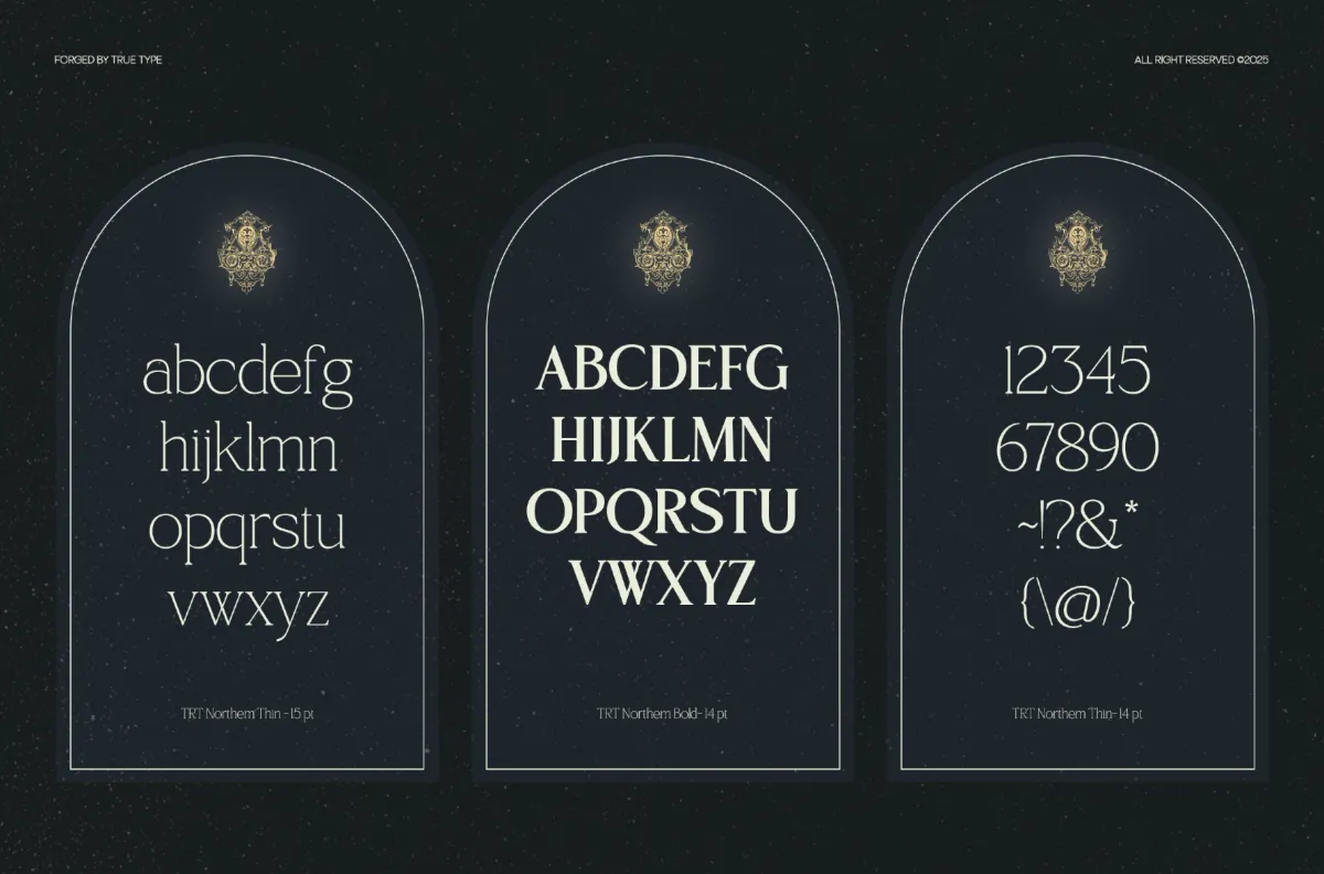 TRT Northem - Elegant Serif Font