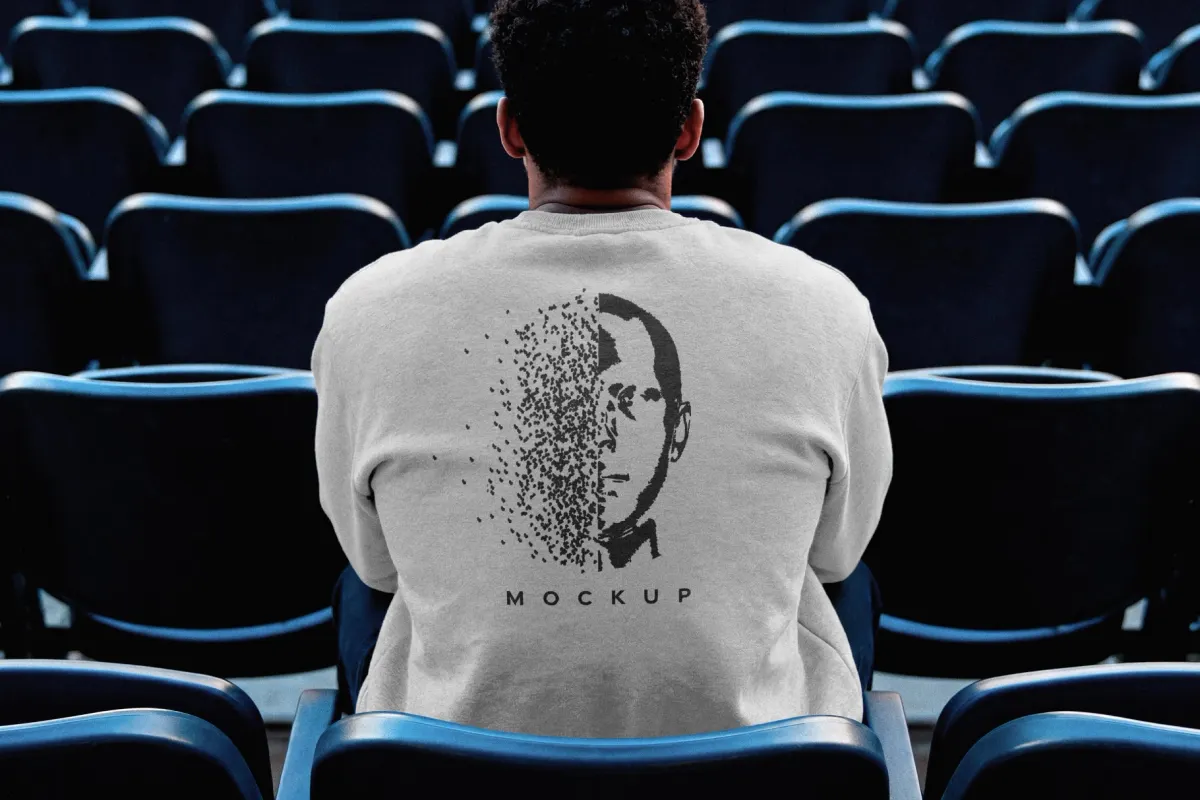 Back View Sweatshirt Mockup