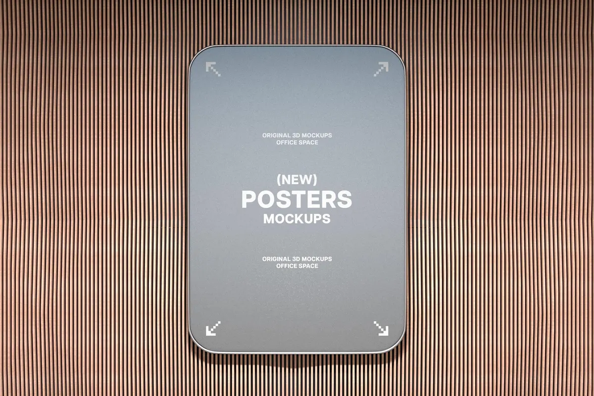 Office Interior Posters Mockups
