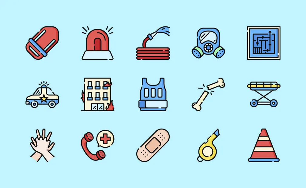 Emergencies Vector Icons