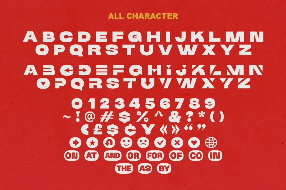 Mega Drone — Black Display Font