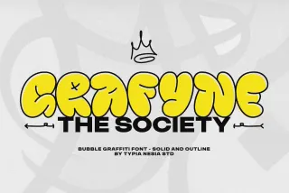 Grafyne - Balloon Graffiti Font