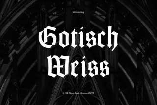Gotisch Weiss Font Family