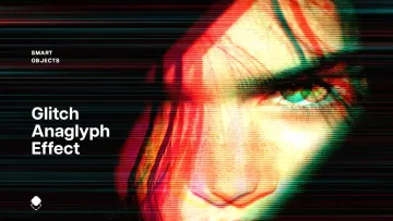 Glitching Anaglyph Photo Effect