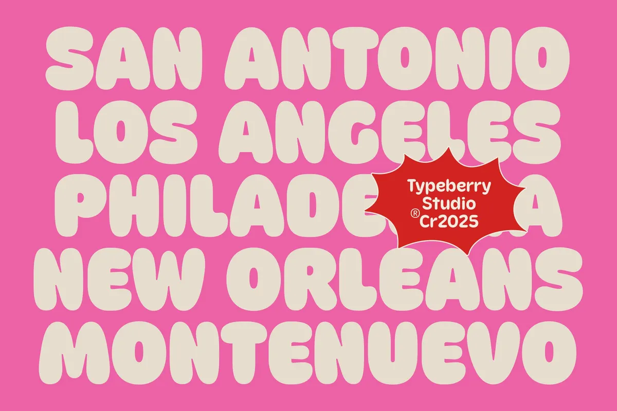 Boba - Soft Rounded Playful Display Font Family