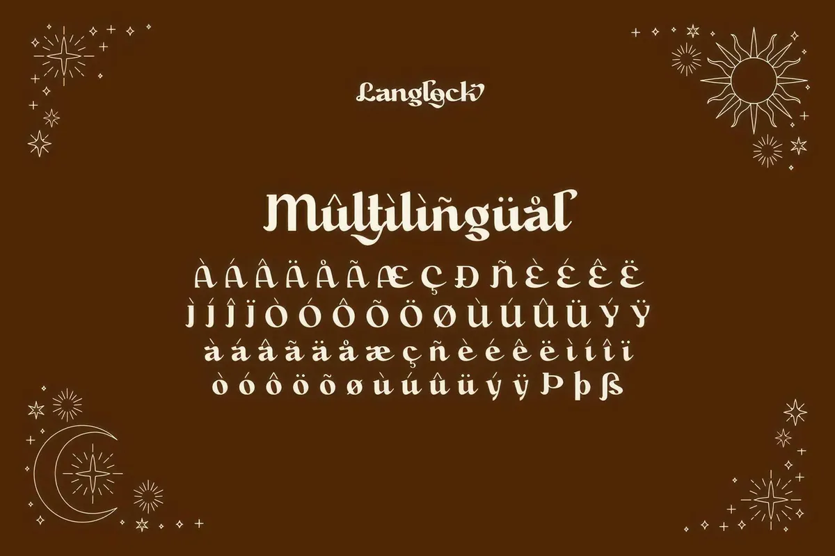 Langlock - Magical Font