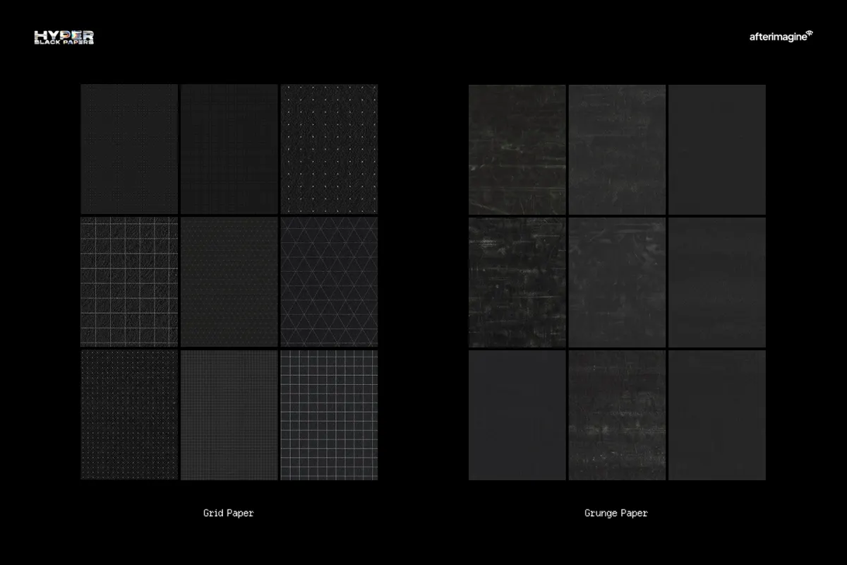 Hyper Black Paper Texture Overlay