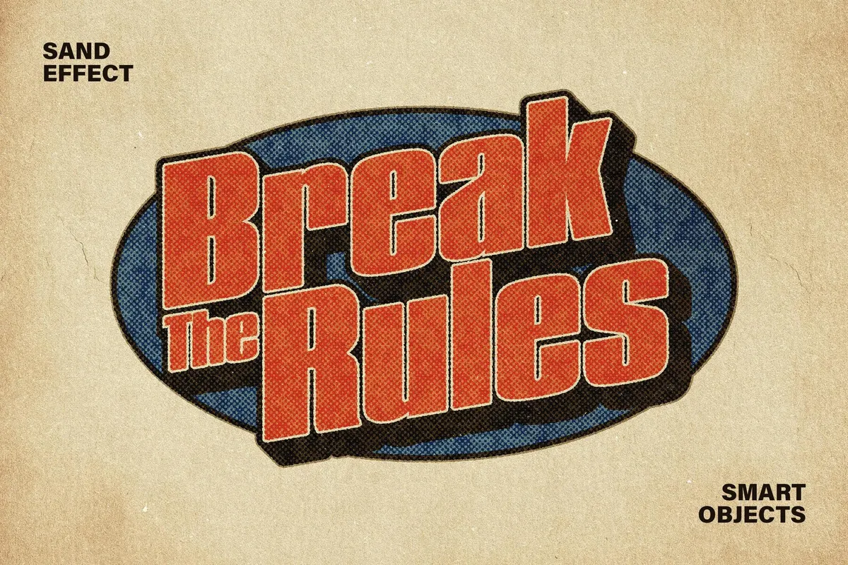 Retro Printing Text & Logo Effect