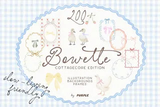 Bowette: Cottagecore Frames & Papers